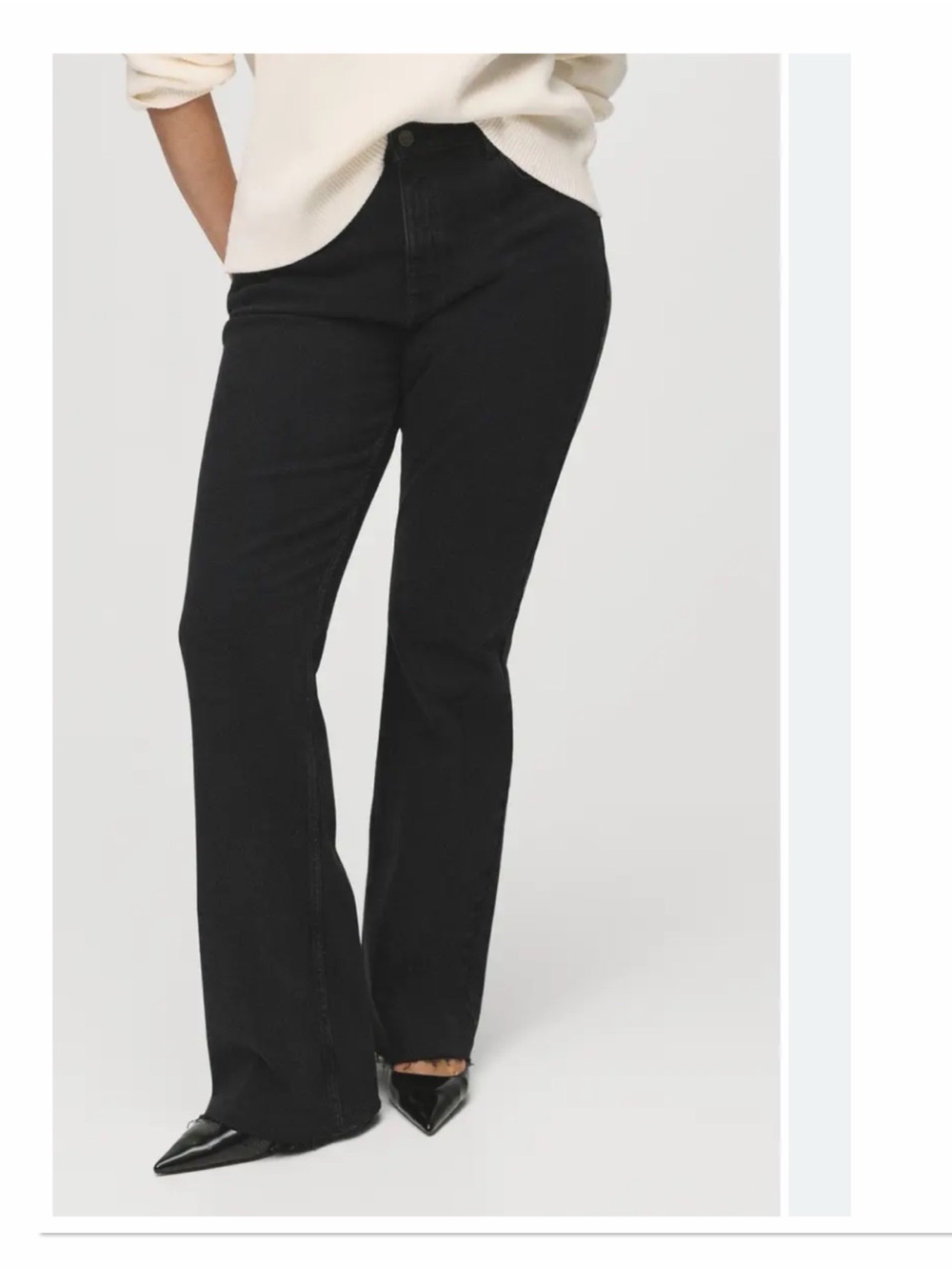 MNG  Black Flare Jeans NWT